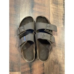 Birkenstock Arizona Women's Size 7 US / EU 38 Brown Leather Double Strap Sandal